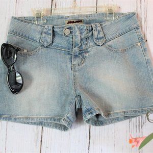 JOUJOU Denim Split Shorts